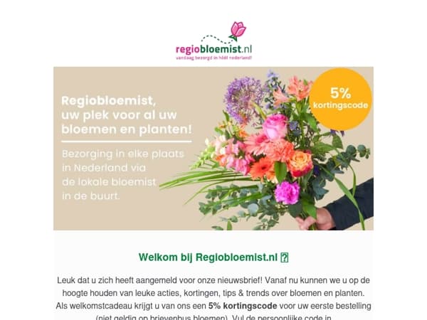 Welkom bij Regiobloemist!