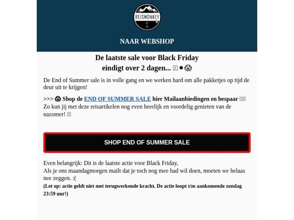 Laatste sale voor Black Friday