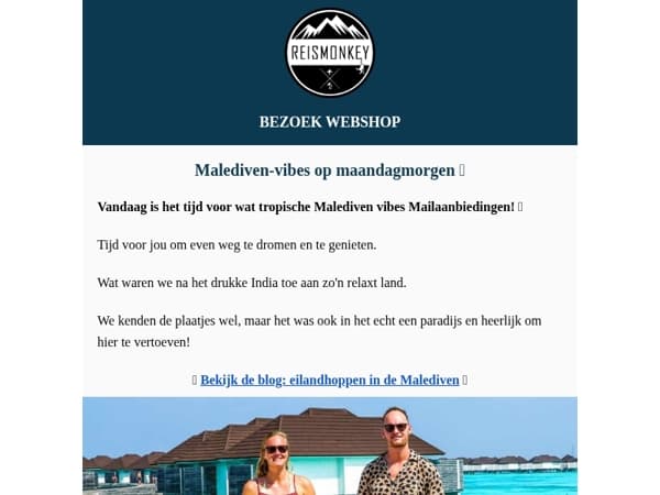 Malediven-vibes op maandag