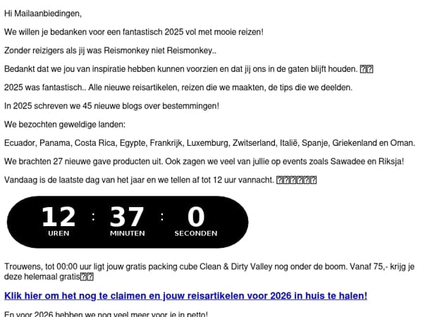 Bedankt voor een geweldig 2025