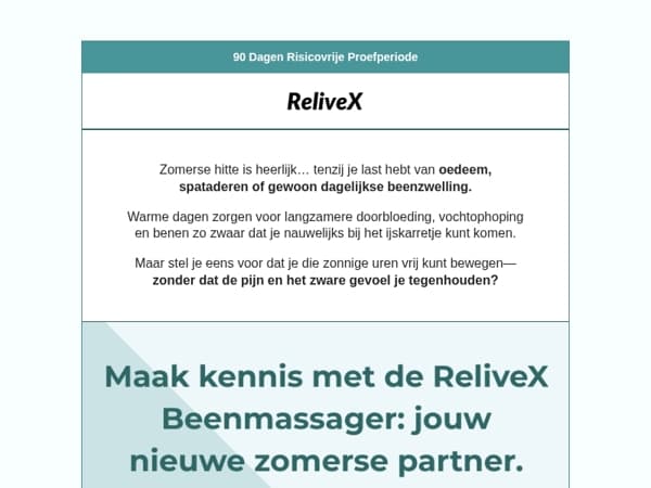 De zomer is hier—laat opgezwollen benen je niet tegenhouden!