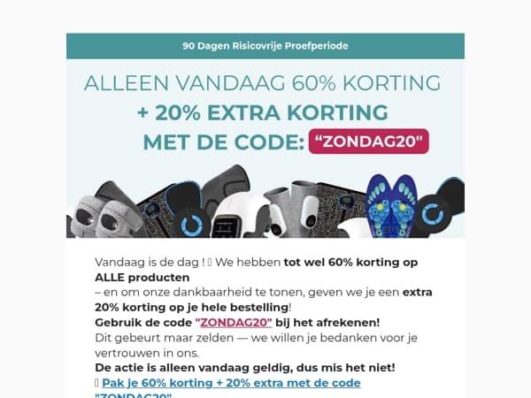De meest bizarre actie van het jaar – 60% korting + 20% extra!