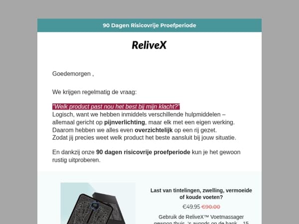 , welk product past bij jouw klacht? Ontdek het hier!