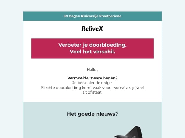 Last van zware benen of slechte doorbloeding?