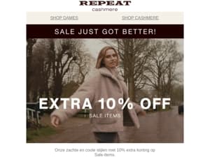 Extra 10% off SALE items