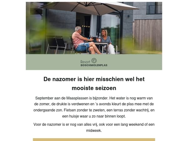 Nazomeren aan de Maasplassen, en 2027 staat alvast open