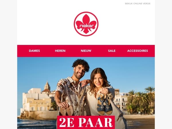 Speciaal voor jou: 50% korting op je tweede paar Riekers