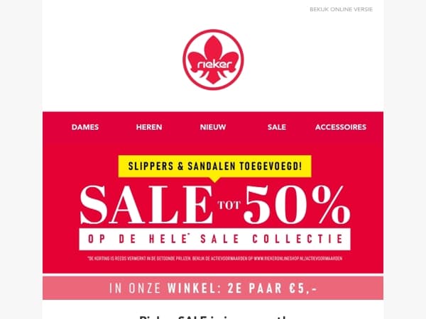 Rieker SALE in jouw maat!