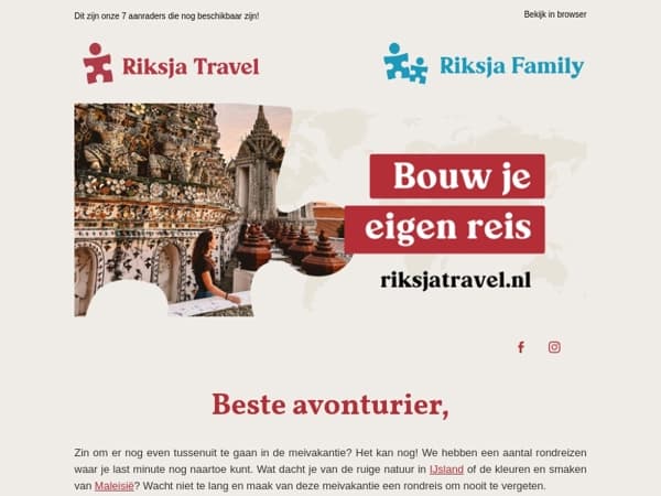 Last minute op reis in de meivakantie