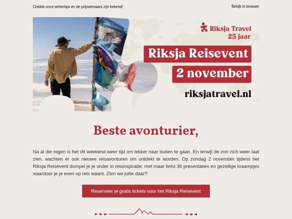 Klaar voor nieuwe reisplannen?