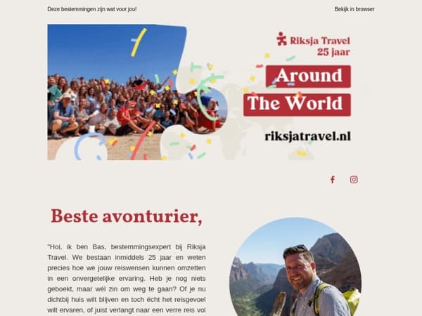avonturier, wil jij nog last minute op reis?