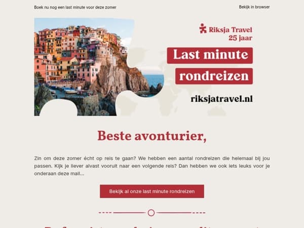 De ideale last minute rondreis voor jou avonturier