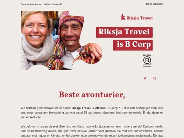 🎉 We zijn B Corp!