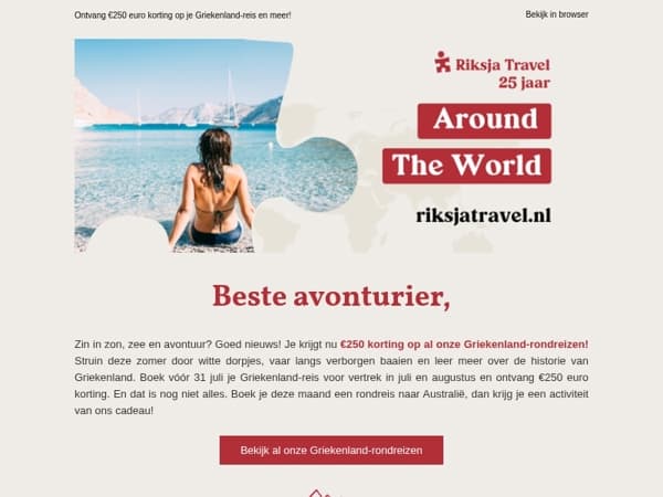 Zomerkriebels? Bij deze reizen krijg je een cadeautje