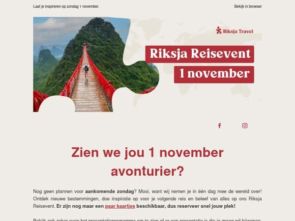 Nog geen plannen voor zondag?