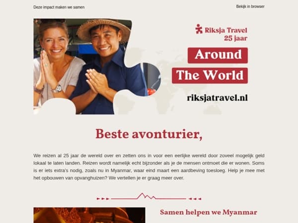 Reizen met hart voor de wereld