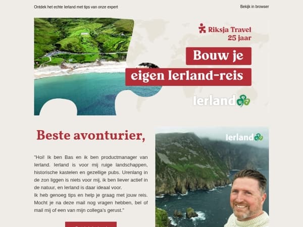 Reis mee met Bas naar Ierland!