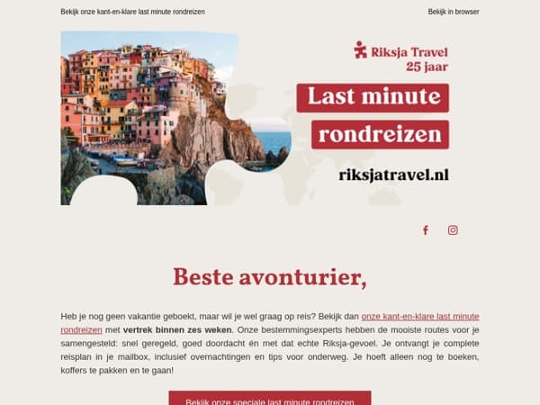 Last minute nog op reis? Het kan!