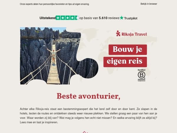 Reis mee met onze bestemmingsexperts