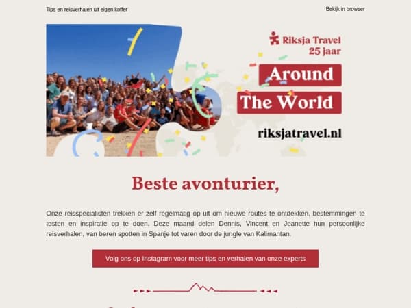 Ga op reis met onze experts