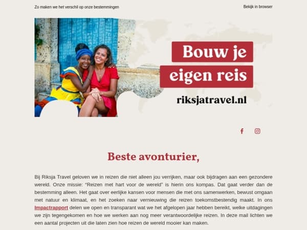 Reis met hart voor de wereld