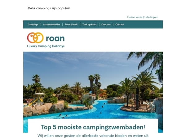Top 5 mooiste campingzwembaden! 😍