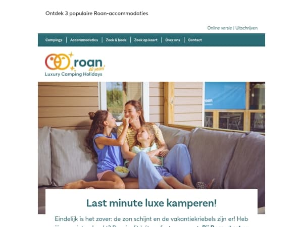 Last minute luxe kamperen!