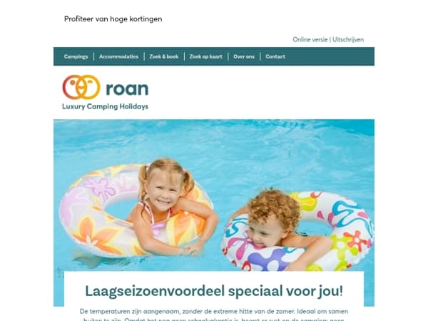 Laagseizoenvoordeel speciaal voor jou! ☀️