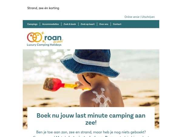  Boek nu jouw last minute camping aan zee!