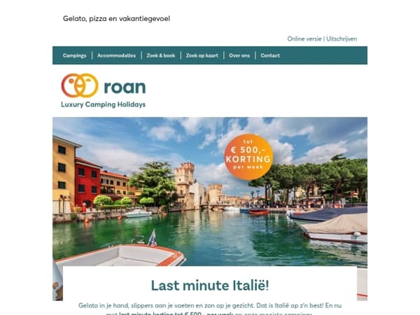  Last minute Italië! 🇮🇹