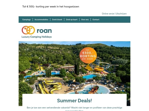 Korting op jouw vakantie met de Summer Deals! 🌴