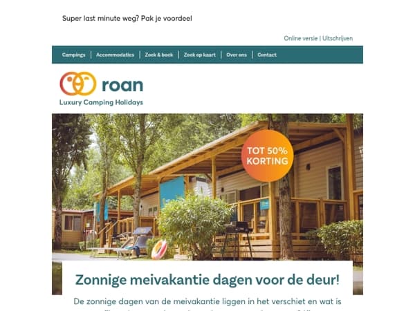 Zonnige meivakantie dagen voor de deur!