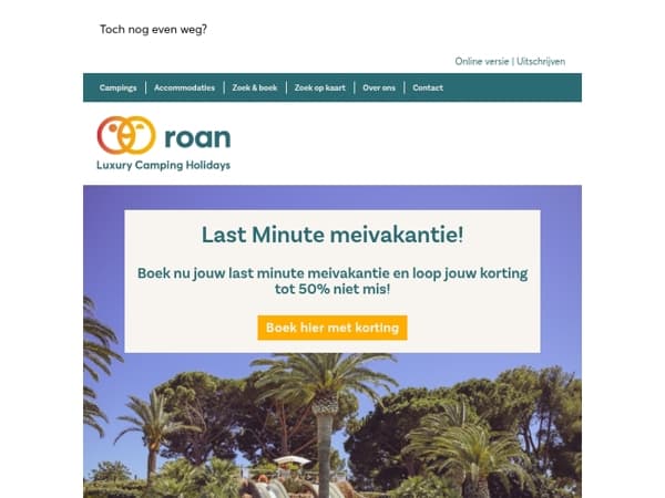Last Minute meivakantie met hoge kortingen!🌴