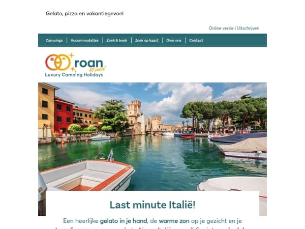Last minute Italië!