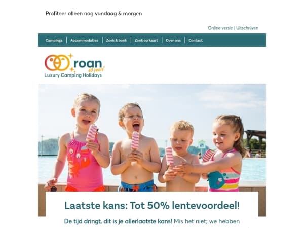 Laatste kans: Tot 50% lentevoordeel!