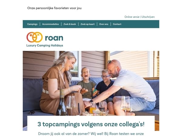 3 topcampings volgens onze collega's!