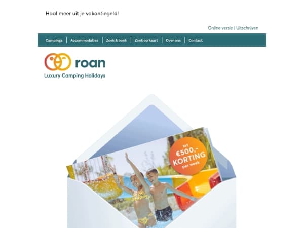 Summer Deals: tot €500,- korting per week ☀️