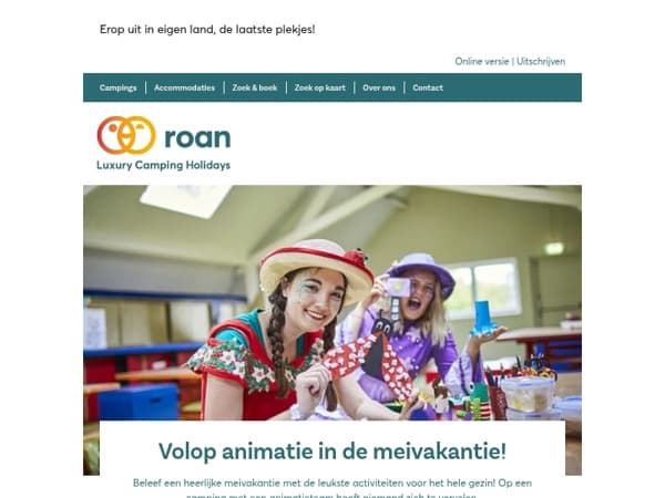 Volop animatie in de meivakantie! 🎭