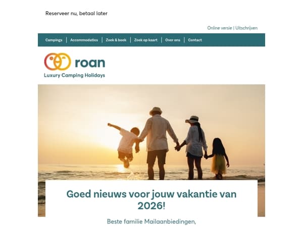 Goed nieuws voor jouw vakantie van 2026! 😃