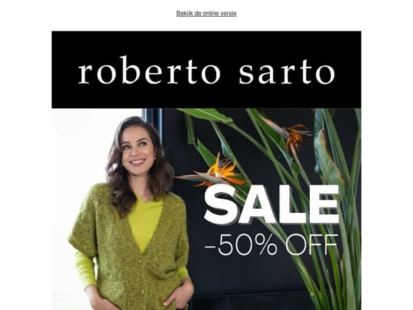 Shop nu je favoriete artikelen met -50% korting!