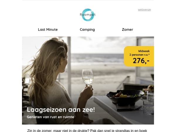 Laagseizoen aan zee!