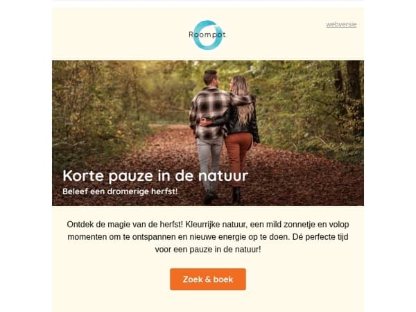 Korte pauze in de natuur