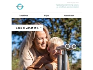 Weekend weg vanaf 134,-*