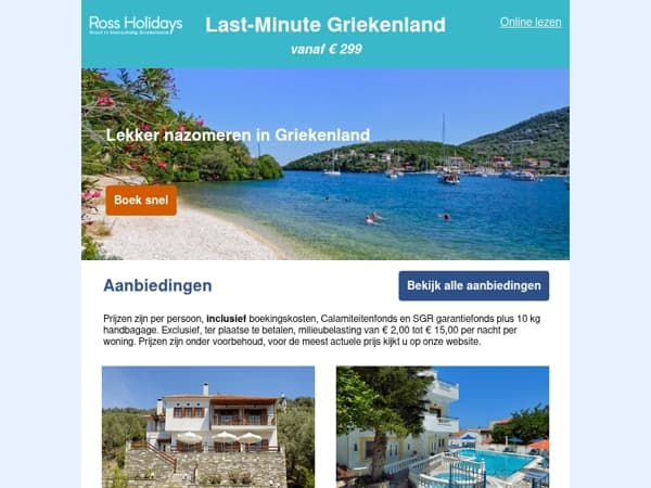Nog snel naar Griekenland
