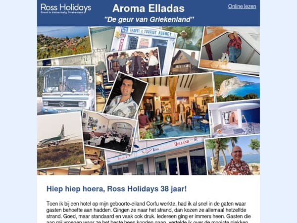 Hiep hiep hoera! Ross Holidays 38 jaar