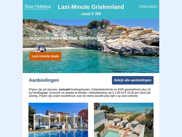 De Griekse zon wacht op u