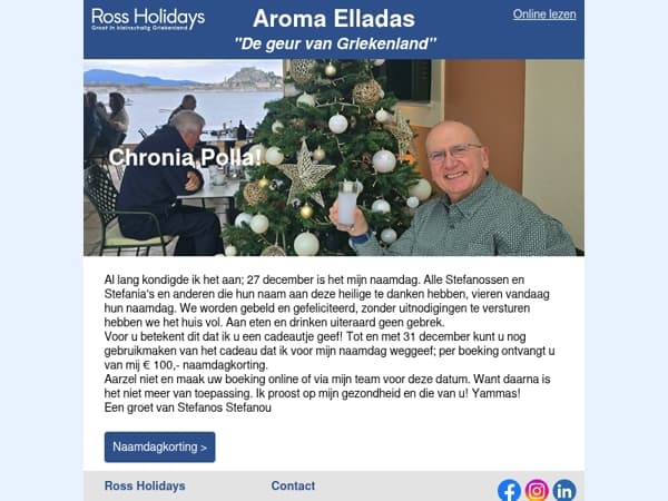 Vandaag is mijn naamdag