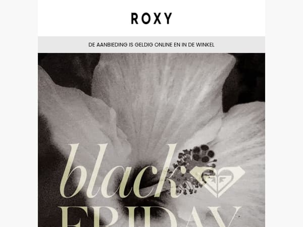 🖤 BLACK FRIDAY: 30% korting op een selectie ROXY-producten