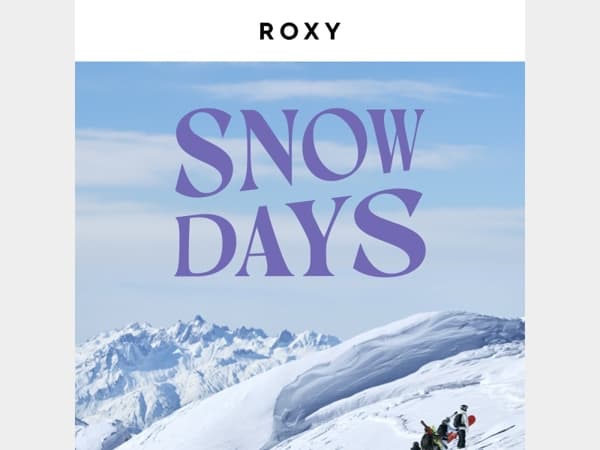 Snow Days: 30% extra korting op de reeds afgeprijsde Snow/Ski-collectie
