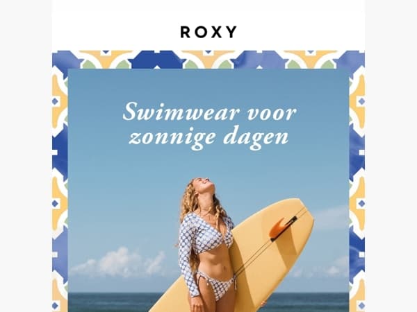 Nieuwe items. Dezelfde zin om het water in te gaan.